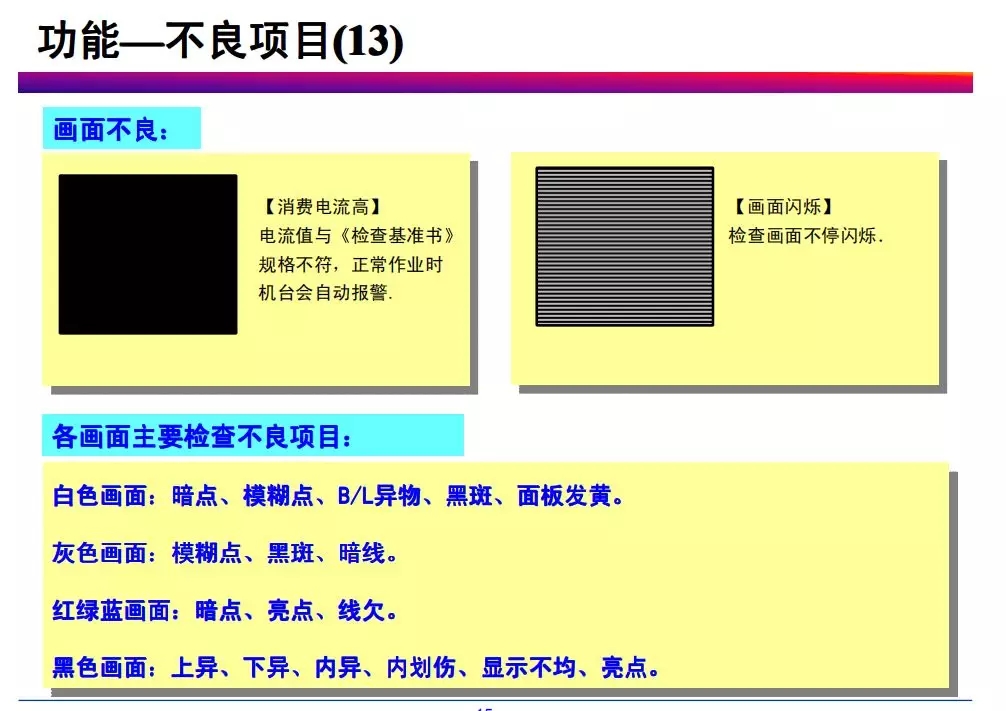 tft-lcd常见不良现象分析