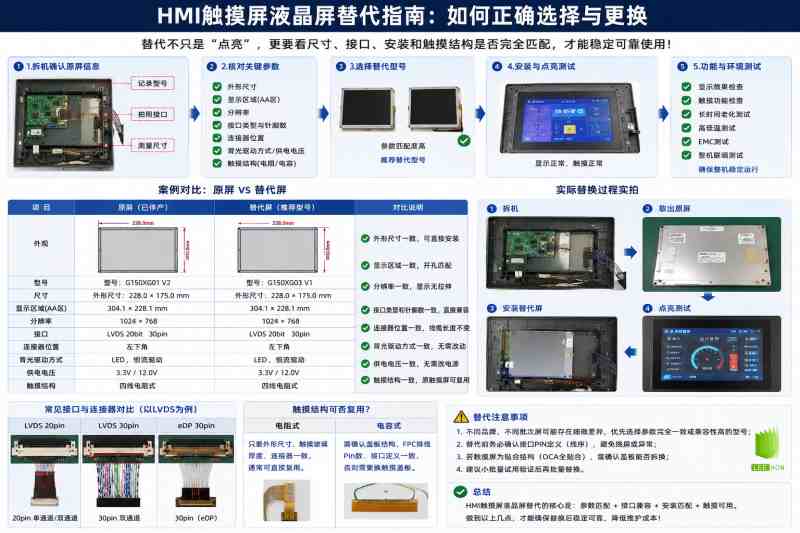 HMI触摸屏液晶屏替代方