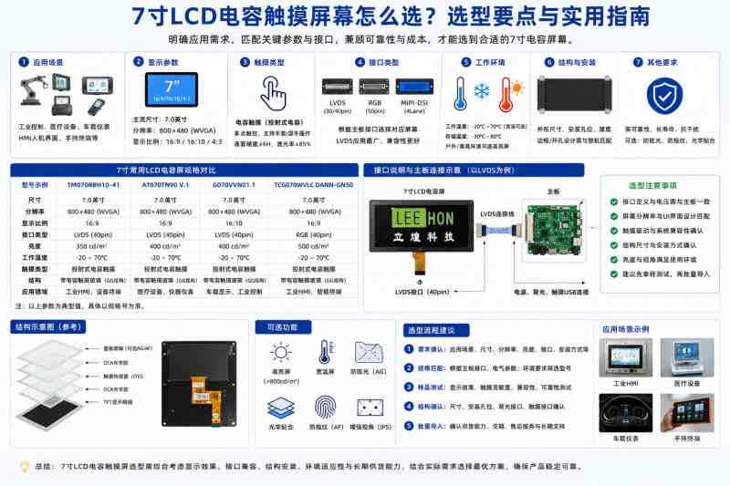 7寸触摸屏替换