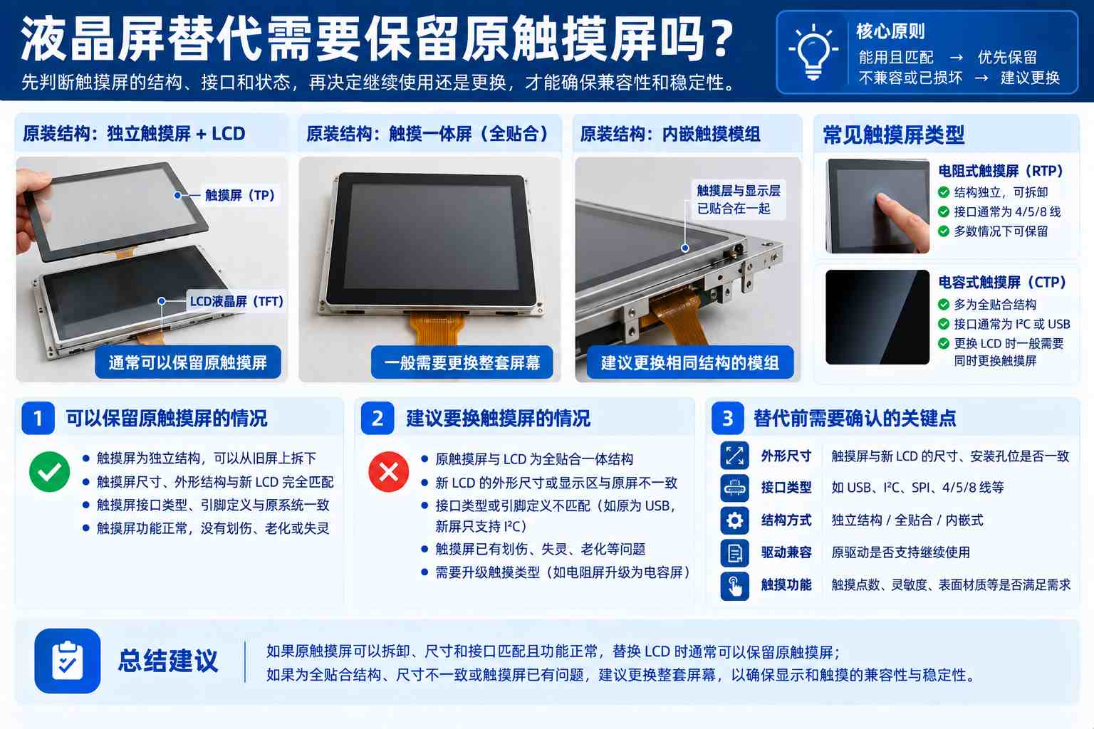 换液晶屏换触摸吗